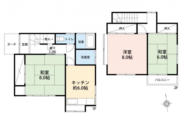 中古一戸建て 入間市東藤沢８丁目 西武池袋線狭山ヶ丘駅 1,380万円