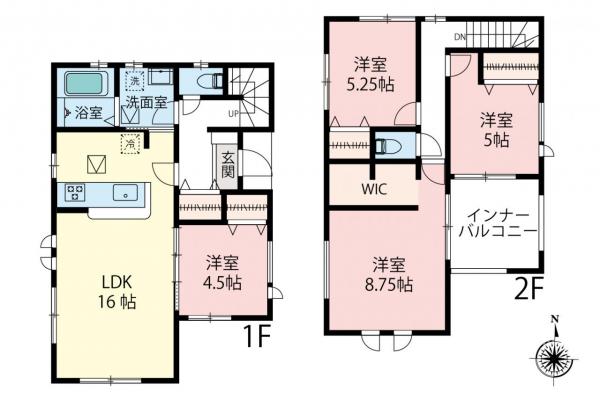 新築一戸建て 川越市大字大仙波 JR川越線川越駅 3,480万円