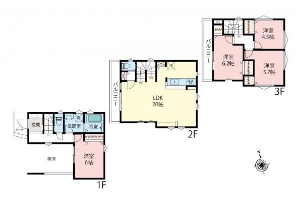 新築一戸建て 朝霞市本町１丁目 東武東上線朝霞駅 5,799万円