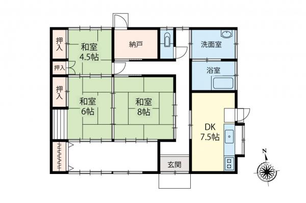 中古一戸建て 飯能市大字川寺 西武池袋線飯能駅 1,680万円