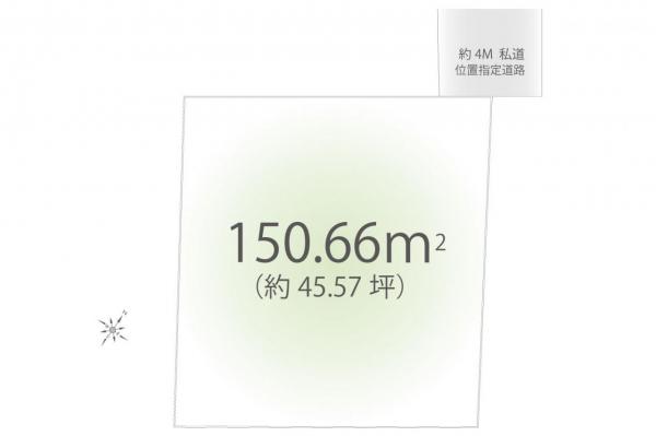土地 東久留米市本町２丁目 西武池袋線東久留米駅 4,410万円