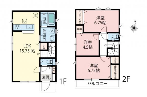 新築一戸建て 西東京市富士町１丁目 西武池袋線保谷駅 4,680万円