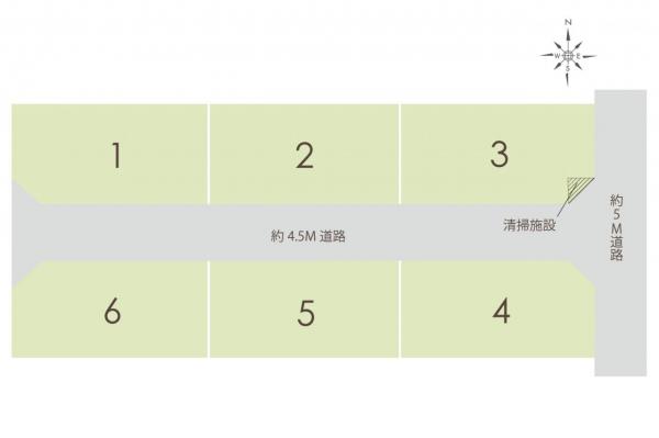 川越市木野目　土地 区画図