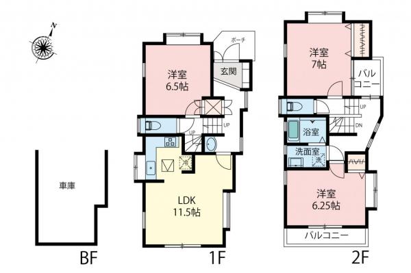 中古一戸建て 東村山市萩山町３丁目 西武新宿線久米川駅 3,680万円