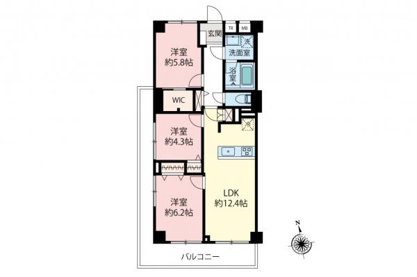 【昭和クラシカルマンション】コーラルハイツ志木II　4階 間取り図
