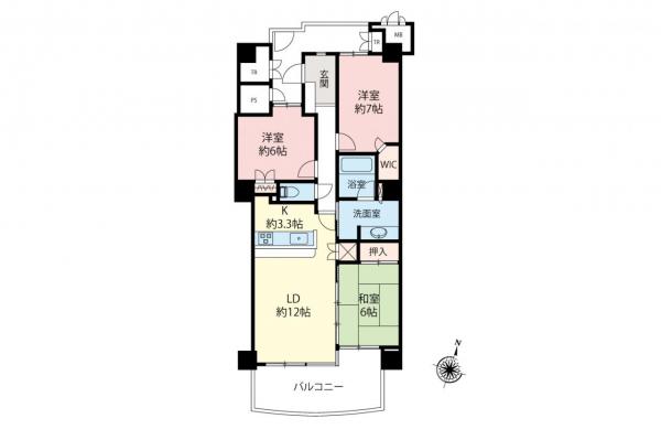 アイムふじみ野タワー東館　7階 間取り図