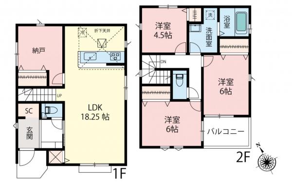 新築一戸建て 朝霞市膝折町５丁目 東武東上線朝霞駅 4,980万円～5,150万円