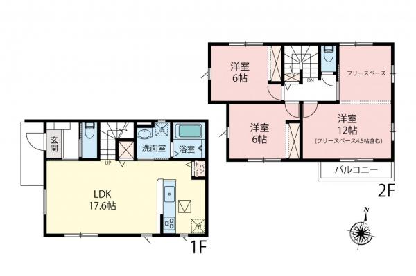 新築一戸建て 川越市むさし野 西武新宿線南大塚駅 3,398万円