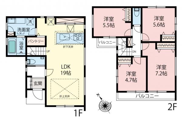 新築一戸建て ふじみ野市上福岡２丁目 東武東上線上福岡駅 4,980万円