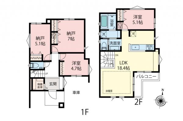 新築一戸建て 練馬区桜台５丁目 西武池袋線練馬駅 8,980万円