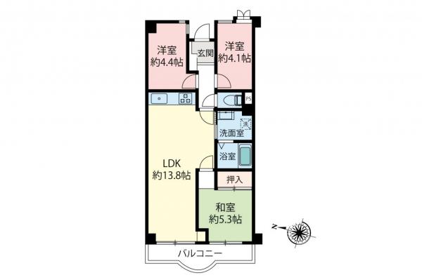 プリミテージュ飯能　6階 間取り図