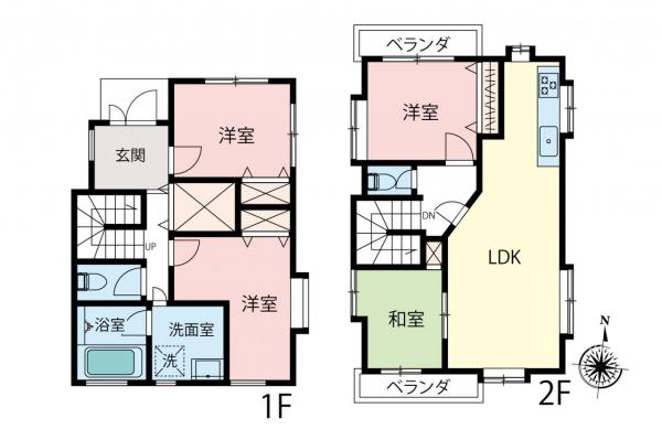 中古一戸建て 所沢市上新井１丁目 西武池袋線西所沢駅 2,850万円
