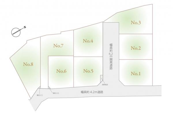 グランシア狭山　～笹井1丁目1期～　建築条件付土地 全体区画図