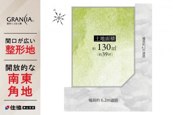 土地 狭山市笹井１丁目 西武新宿線狭山市駅 1,650万円