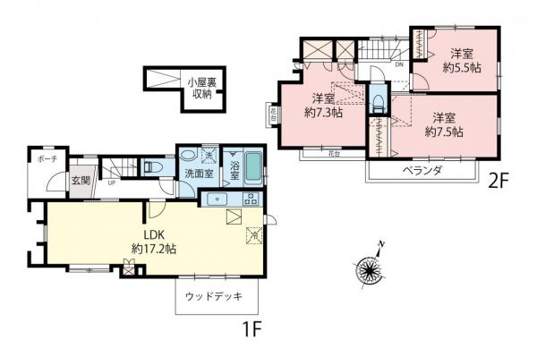 中古一戸建て 東村山市秋津町３丁目 西武池袋線所沢駅 3,780万円