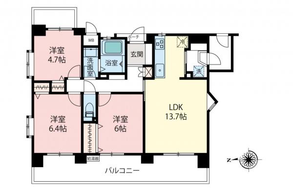 中古マンション 東村山市富士見町１丁目 西武国分寺線小川駅 3,590万円