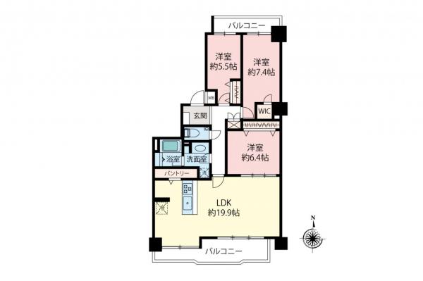中古マンション 小平市小川町１丁目 西武拝島線東大和市駅 3,580万円