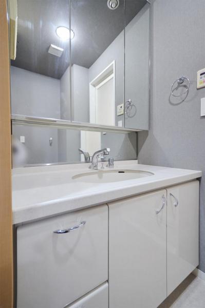 眺望良好｜レーベンハイムフォレチッタ・ガーデン｜角住戸 洗面化粧台