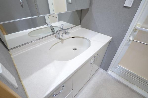 眺望良好｜レーベンハイムフォレチッタ・ガーデン｜角住戸 洗面化粧台