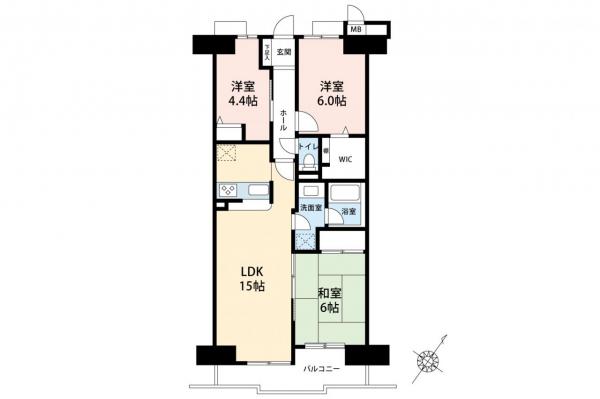 朝日パリオ入間市　9階 間取り図
