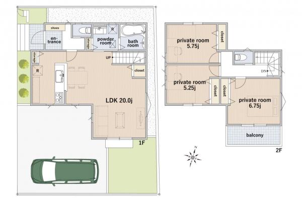 【最終1棟！】グランシア空色ガーデン　新築分譲住宅 間取り図