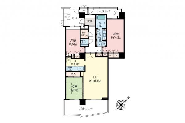 アイムふじみ野タワー東館　29階 間取り図