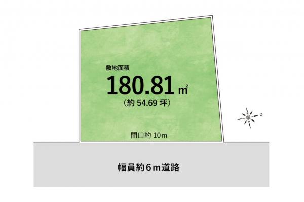 東村山市恩多町1丁目　土地 区画図