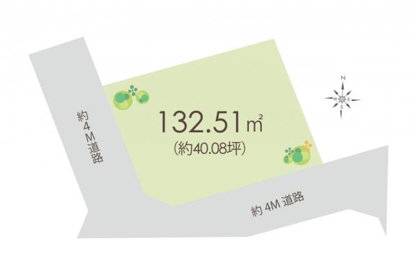 所沢市下安松　土地 区画図