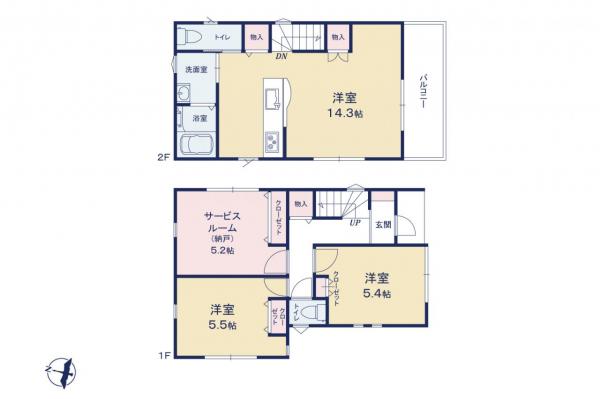 新築一戸建て 所沢市大字北秋津 西武池袋線所沢駅 3,380万円