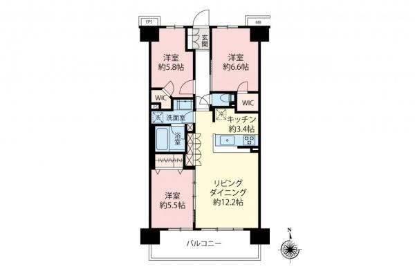 アドグランデ朝霞台ブライトステージ　4階 間取り図