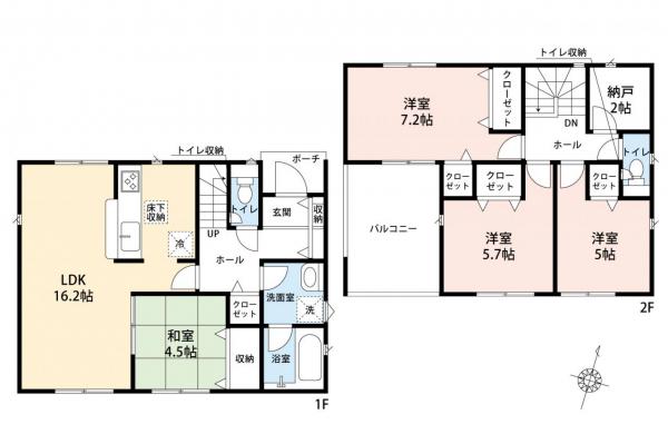 入間市大字新光　新築一戸建て 間取り図