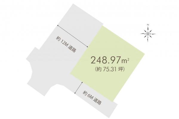 坂戸市薬師町　土地 区画図