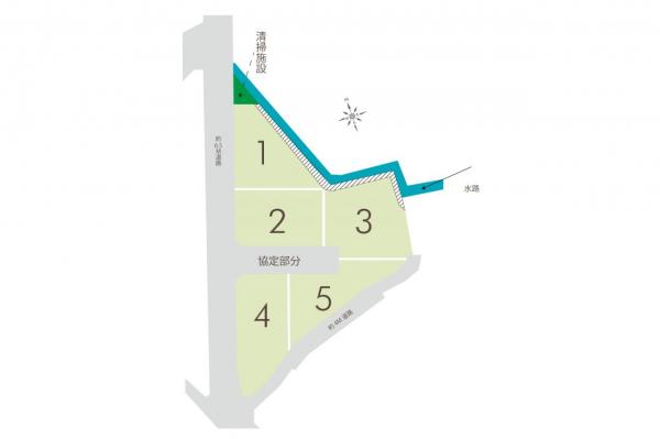 坂戸市石井　土地 区画図