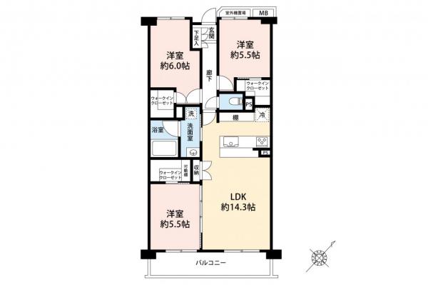 中古マンション 入間市大字仏子 西武池袋線元加治駅 1,980万円