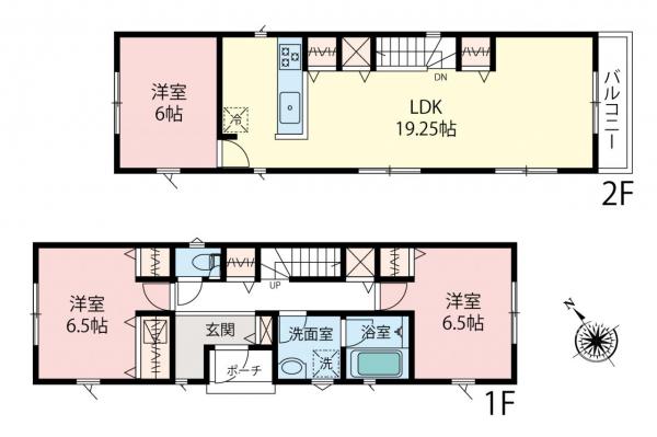 飯能市川寺　新築一戸建て 間取り図
