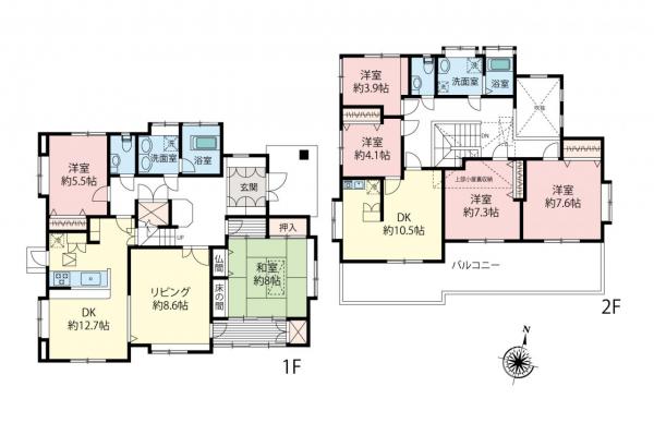 中古一戸建て 所沢市大字下富 西武新宿線新所沢駅 4,980万円