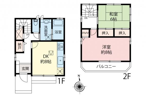 ふじみ野市西2丁目　中古一戸建て 間取り図