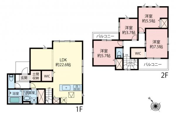 新築一戸建て 川越市藤木町 JR川越線南古谷駅 3,199万円～3,999万円