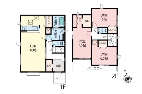 新築一戸建て 所沢市大字山口 西武狭山線下山口駅 2,998万円～3,380万円