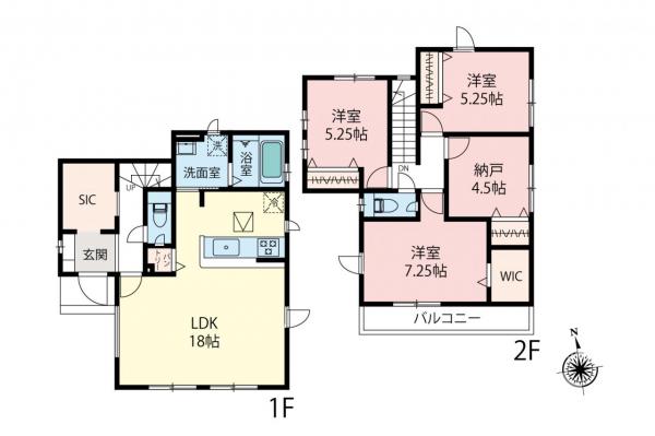 新築一戸建て 所沢市大字山口 西武狭山線下山口駅 2,880万円