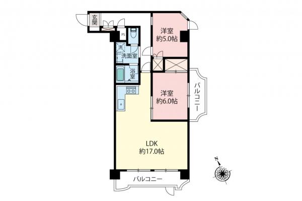 シンメイ志木マンション　4階 間取り図