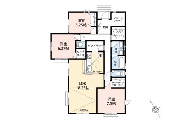 入間市大字下藤沢　新築一戸建て 間取り図