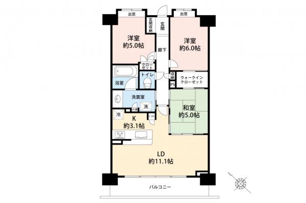 中古マンション 入間市黒須１丁目 西武池袋線入間市駅 2,650万円