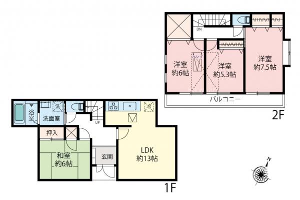 中古一戸建て 川越市大字寺尾 東武東上線上福岡駅 2,497万円