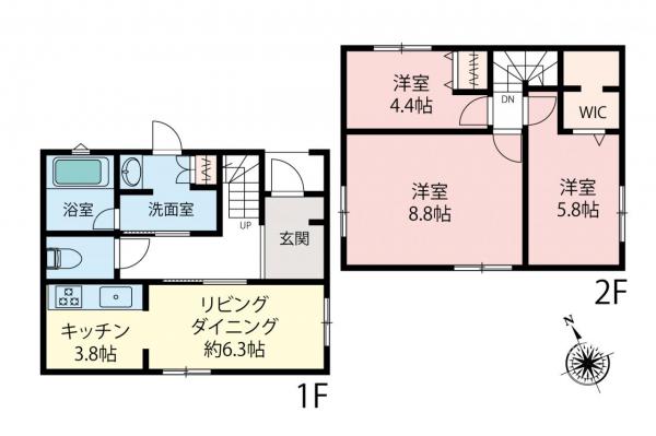 中古一戸建て 小平市大沼町２丁目 西武新宿線小平駅 5,480万円
