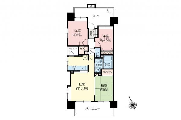ベルポート朝霞本町　9階 間取り図