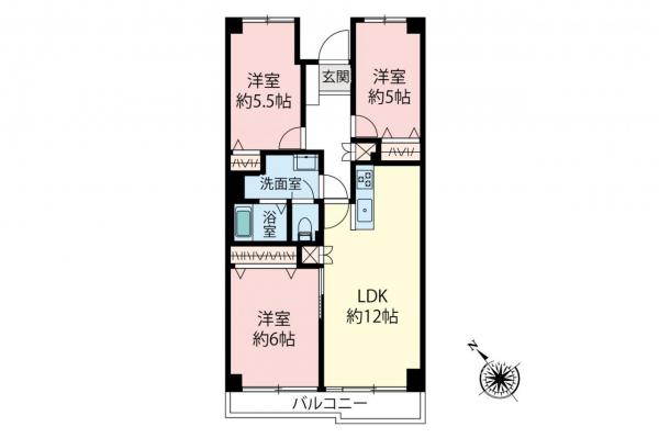 コンドミニアム坂戸　3階 間取り図