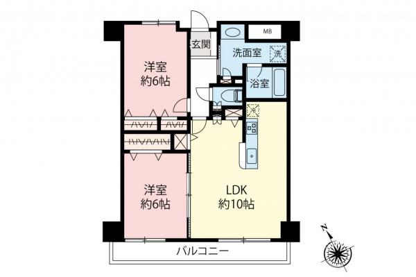 サンライト坂戸仲町　8階 間取り図