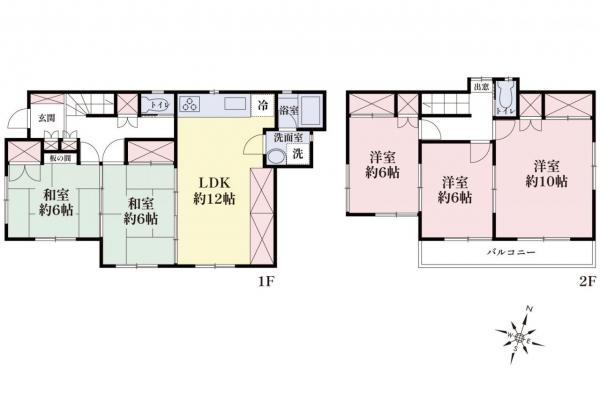 中古一戸建て 川越市大字砂 東武東上線新河岸駅 2,380万円