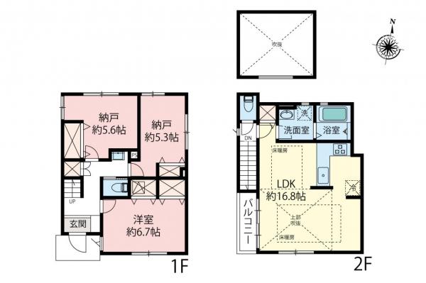 練馬区石神井台8丁目　新築一戸建て 間取り図